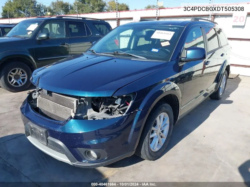 2013 Dodge Journey Sxt VIN: 3C4PDCBGXDT505308 Lot: 40461664