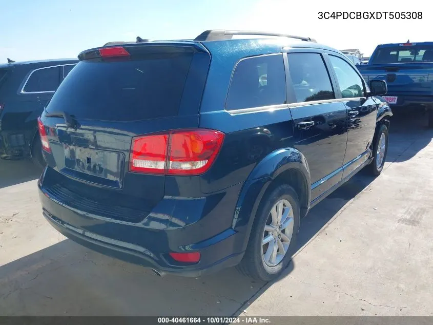 2013 Dodge Journey Sxt VIN: 3C4PDCBGXDT505308 Lot: 40461664