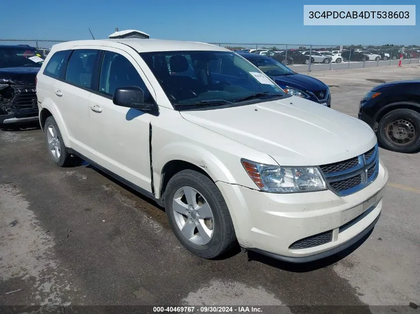 2013 Dodge Journey American Value Pkg VIN: 3C4PDCAB4DT538603 Lot: 40469767