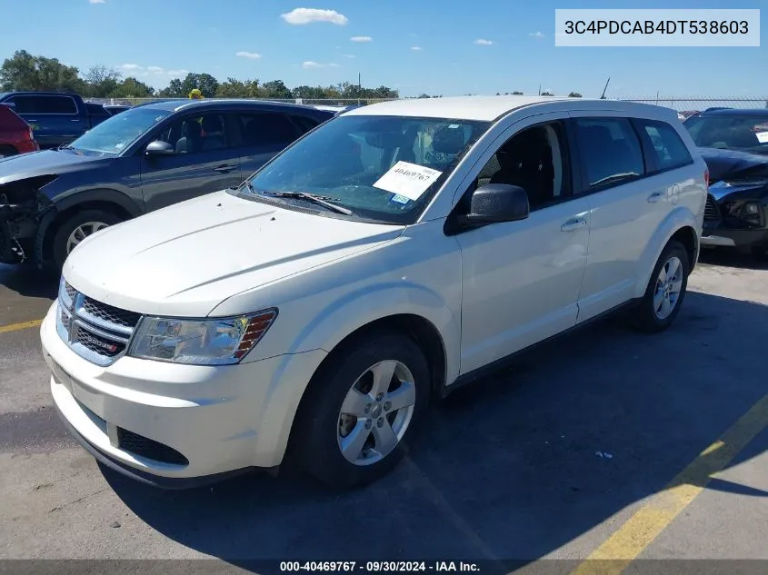 2013 Dodge Journey American Value Pkg VIN: 3C4PDCAB4DT538603 Lot: 40469767