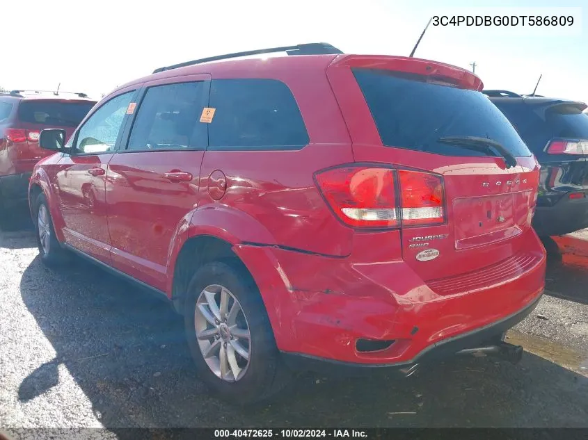 2013 Dodge Journey Sxt VIN: 3C4PDDBG0DT586809 Lot: 40472625