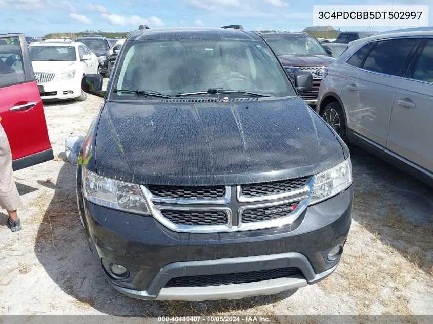 2013 Dodge Journey Sxt VIN: 3C4PDCBB5DT502997 Lot: 40480407