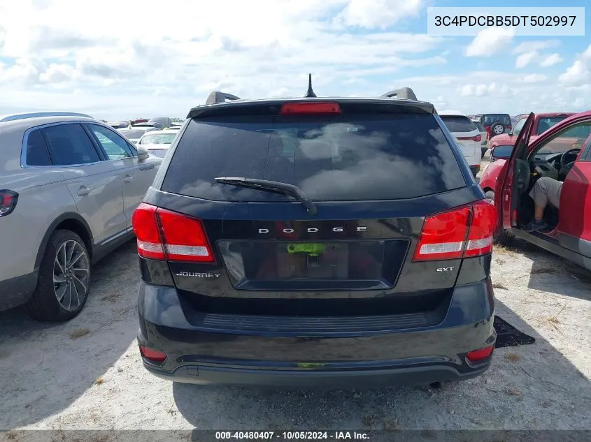 2013 Dodge Journey Sxt VIN: 3C4PDCBB5DT502997 Lot: 40480407