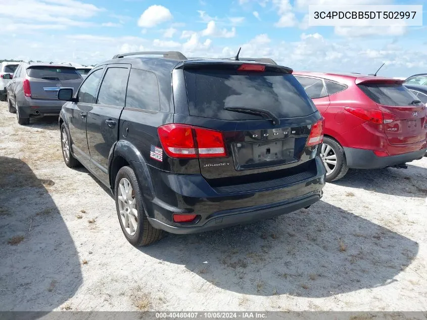 2013 Dodge Journey Sxt VIN: 3C4PDCBB5DT502997 Lot: 40480407