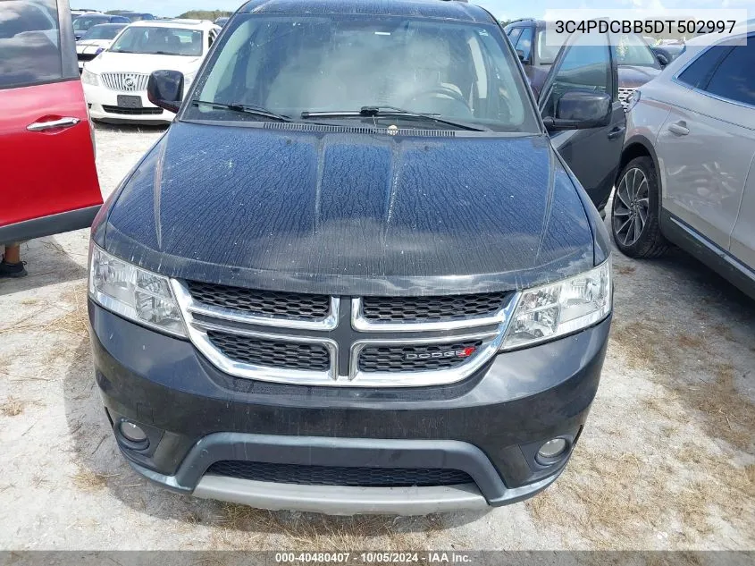 2013 Dodge Journey Sxt VIN: 3C4PDCBB5DT502997 Lot: 40480407