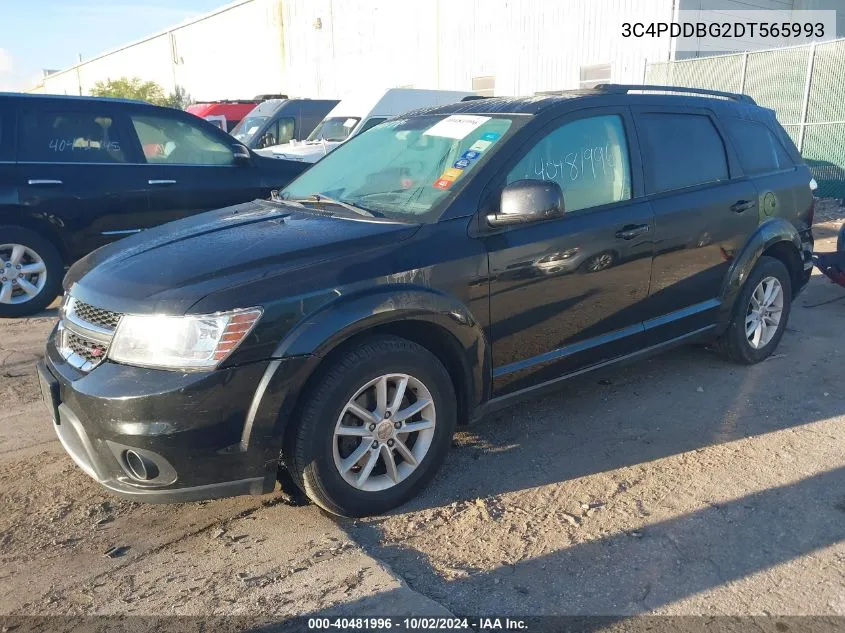 2013 Dodge Journey Sxt VIN: 3C4PDDBG2DT565993 Lot: 40481996