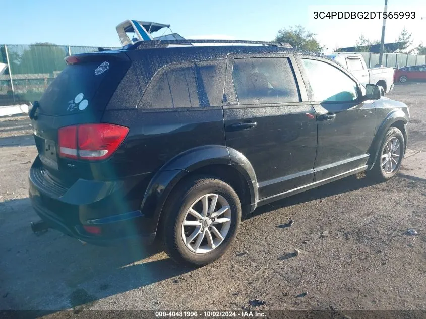 2013 Dodge Journey Sxt VIN: 3C4PDDBG2DT565993 Lot: 40481996