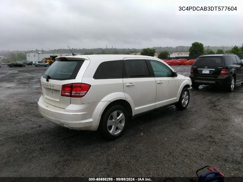 3C4PDCAB3DT577604 2013 Dodge Journey American Value Pkg