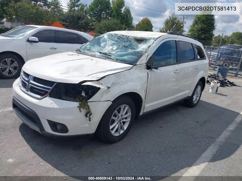 2013 Dodge Journey Sxt VIN: 3C4PDCBG2DT581413 Lot: 40509143