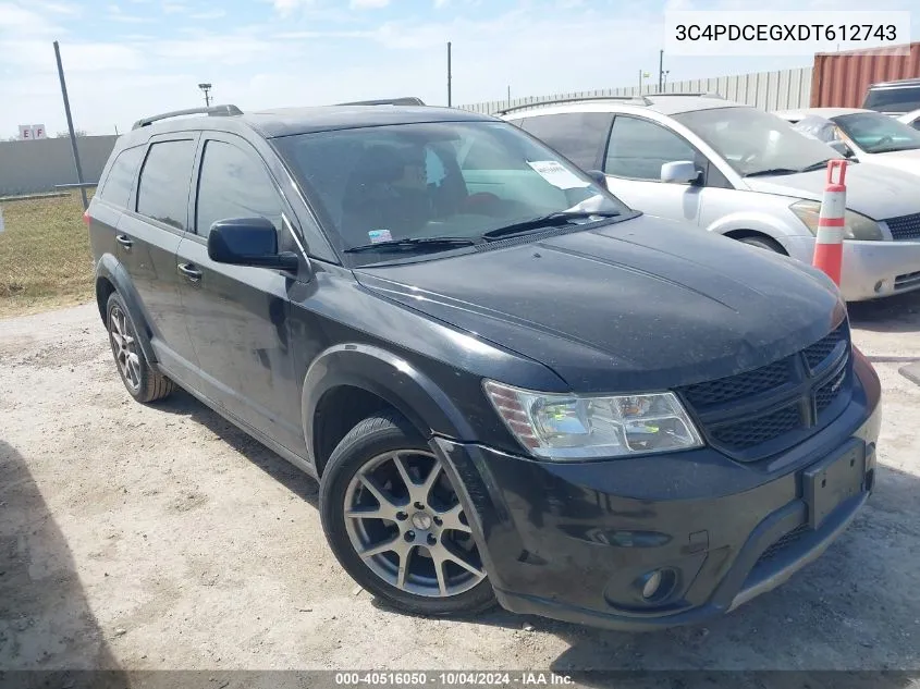 2013 Dodge Journey R/T VIN: 3C4PDCEGXDT612743 Lot: 40516050