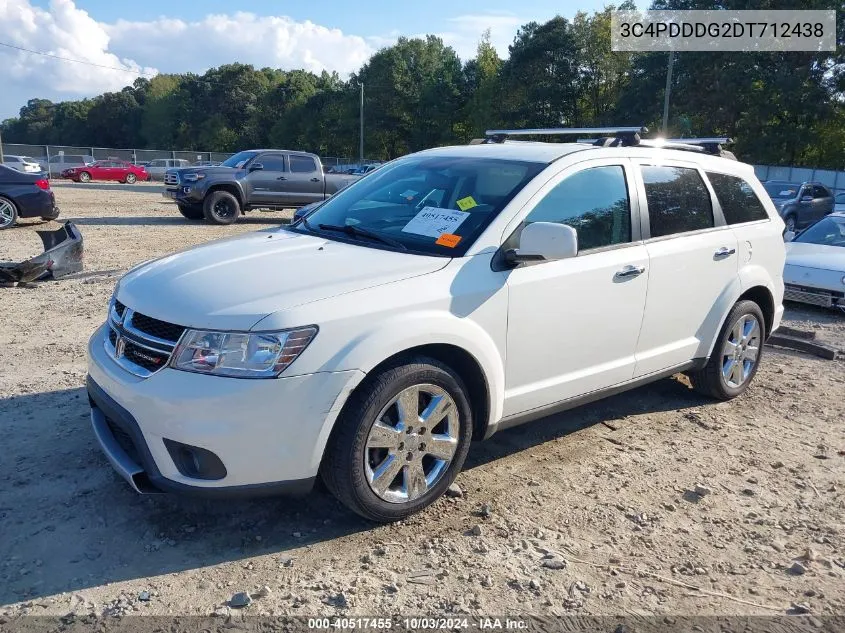 2013 Dodge Journey Crew VIN: 3C4PDDDG2DT712438 Lot: 40517455