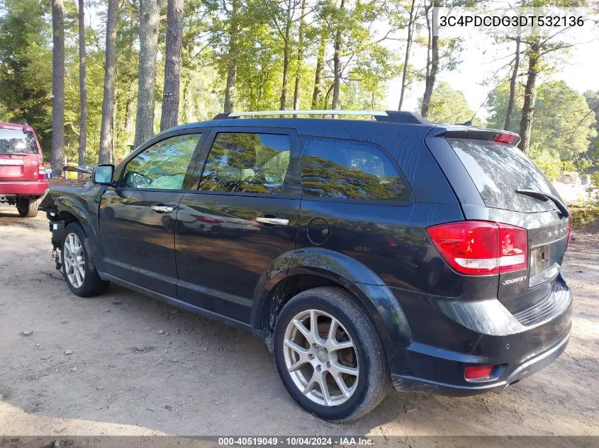 2013 Dodge Journey Crew VIN: 3C4PDCDG3DT532136 Lot: 40519049