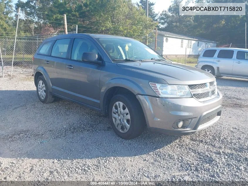 2013 Dodge Journey American Value Pkg VIN: 3C4PDCABXDT715820 Lot: 40544740