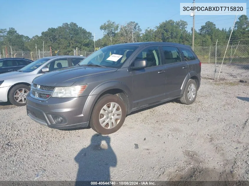 2013 Dodge Journey American Value Pkg VIN: 3C4PDCABXDT715820 Lot: 40544740