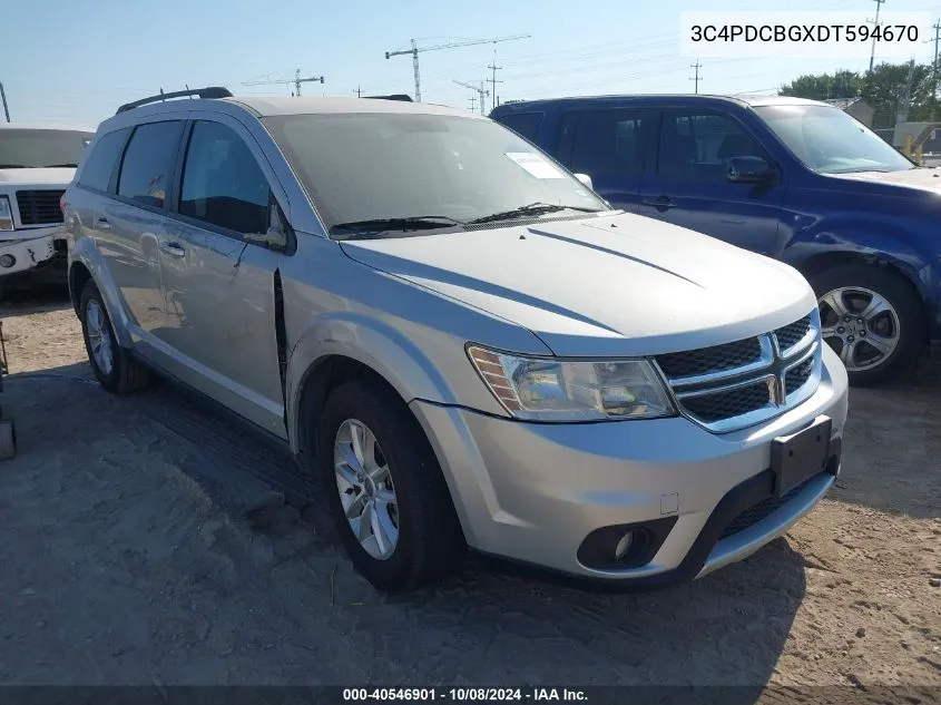 2013 Dodge Journey Sxt VIN: 3C4PDCBGXDT594670 Lot: 40546901