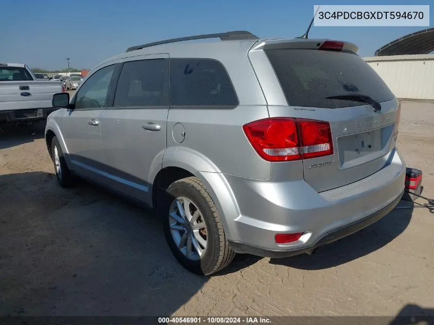 2013 Dodge Journey Sxt VIN: 3C4PDCBGXDT594670 Lot: 40546901