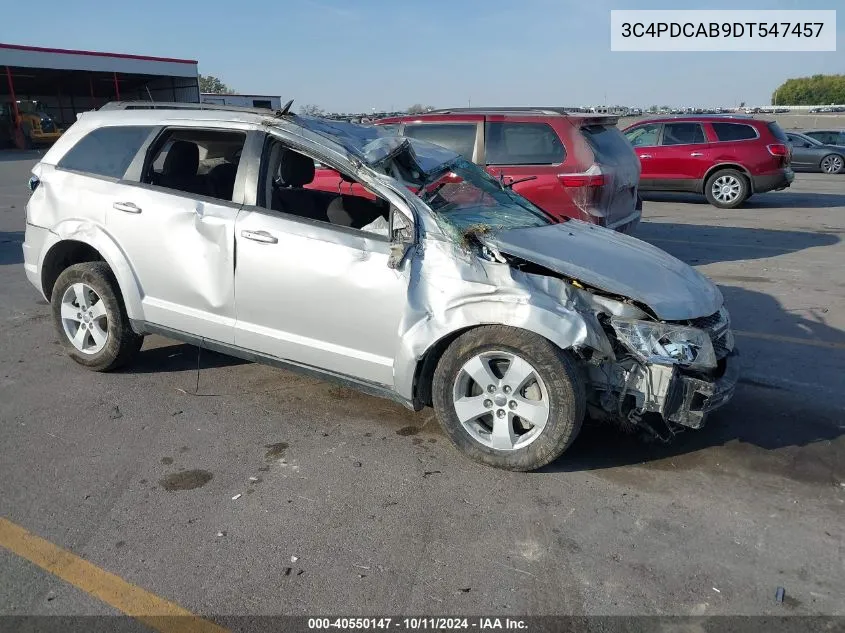 2013 Dodge Journey Se VIN: 3C4PDCAB9DT547457 Lot: 40550147