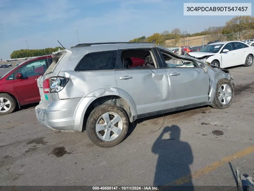 2013 Dodge Journey Se VIN: 3C4PDCAB9DT547457 Lot: 40550147