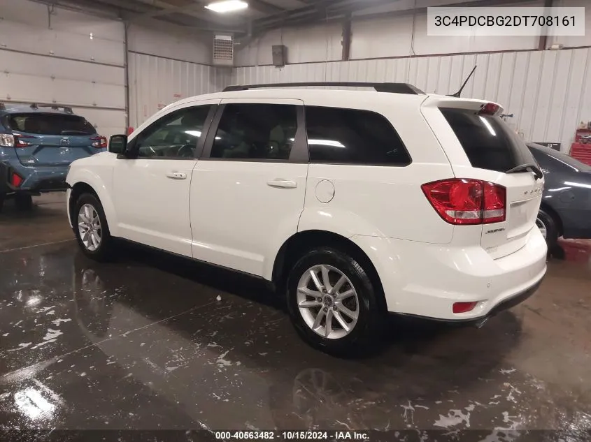 2013 Dodge Journey Sxt VIN: 3C4PDCBG2DT708161 Lot: 40563482