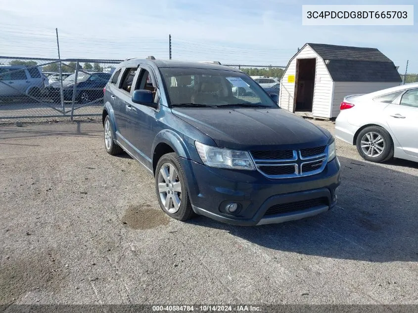 2013 Dodge Journey Crew VIN: 3C4PDCDG8DT665703 Lot: 40584784