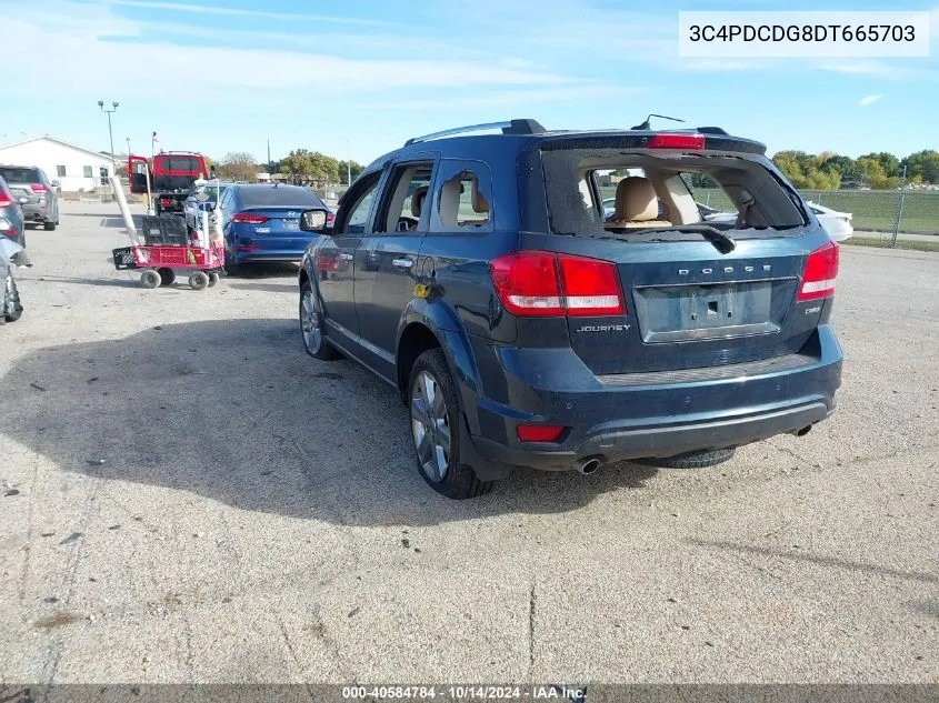 2013 Dodge Journey Crew VIN: 3C4PDCDG8DT665703 Lot: 40584784