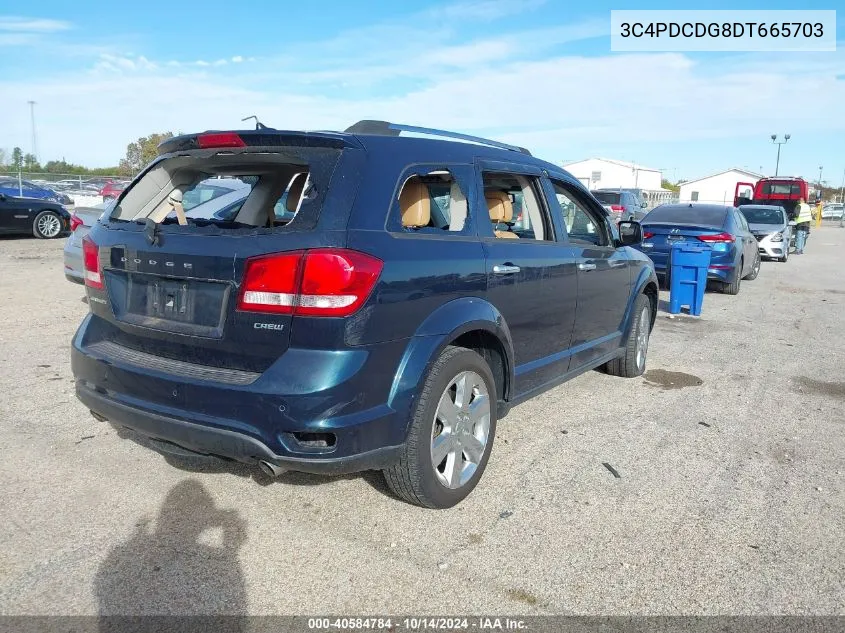 2013 Dodge Journey Crew VIN: 3C4PDCDG8DT665703 Lot: 40584784