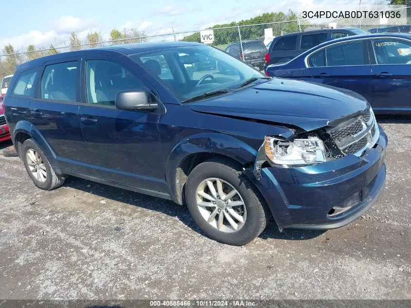 2013 Dodge Journey American Value Pkg VIN: 3C4PDCAB0DT631036 Lot: 40585466