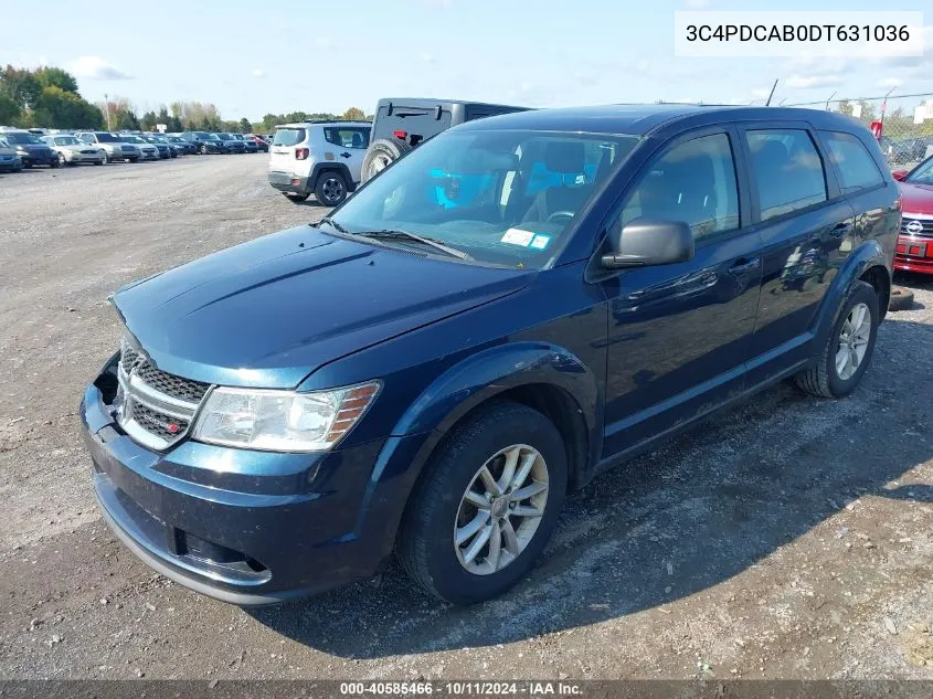 2013 Dodge Journey American Value Pkg VIN: 3C4PDCAB0DT631036 Lot: 40585466