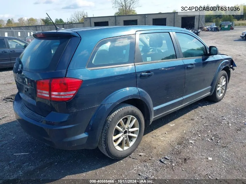 2013 Dodge Journey American Value Pkg VIN: 3C4PDCAB0DT631036 Lot: 40585466