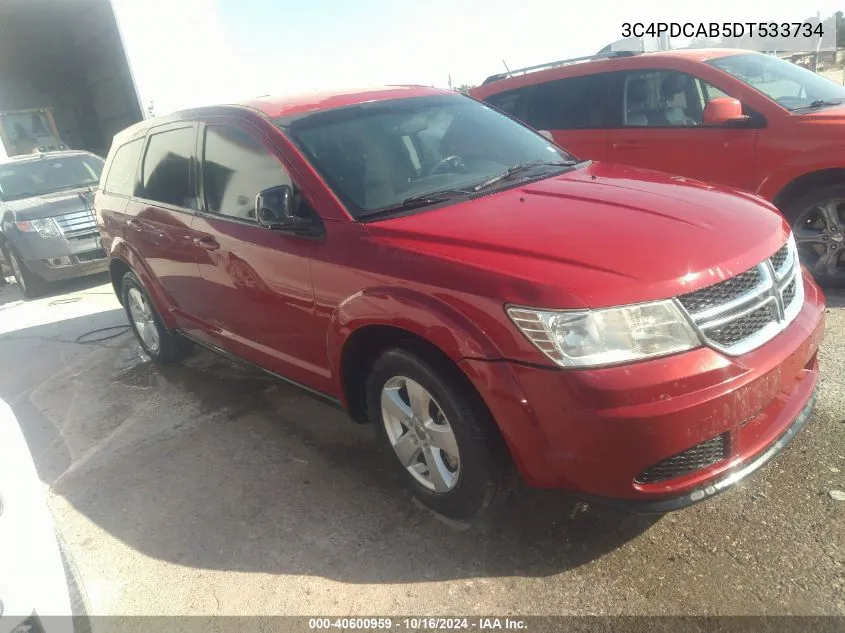 2013 Dodge Journey American Value Pkg VIN: 3C4PDCAB5DT533734 Lot: 40600959