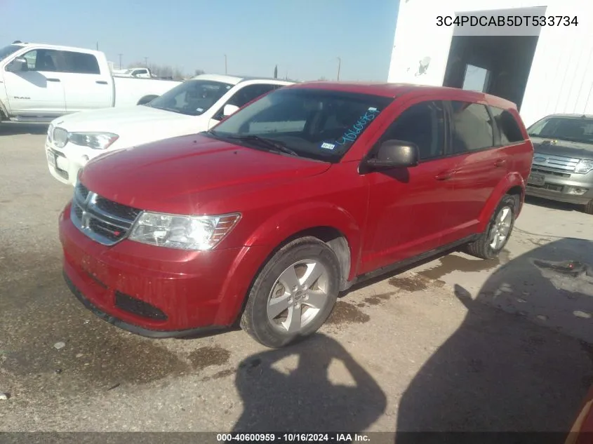 2013 Dodge Journey American Value Pkg VIN: 3C4PDCAB5DT533734 Lot: 40600959