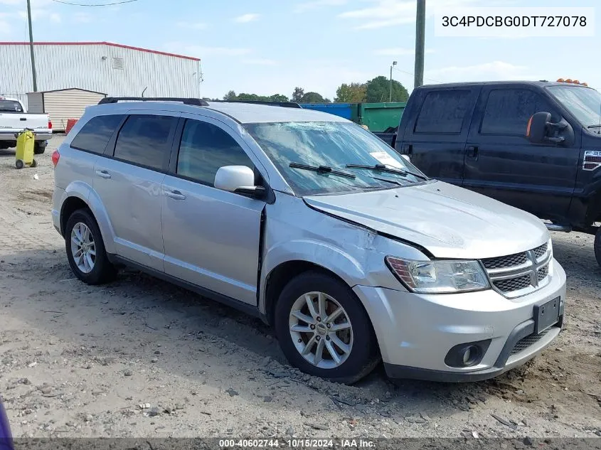 2013 Dodge Journey Sxt VIN: 3C4PDCBG0DT727078 Lot: 40602744