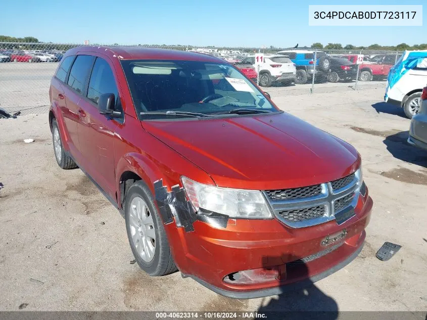 2013 Dodge Journey American Value Pkg VIN: 3C4PDCAB0DT723117 Lot: 40623314