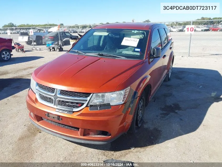 2013 Dodge Journey American Value Pkg VIN: 3C4PDCAB0DT723117 Lot: 40623314