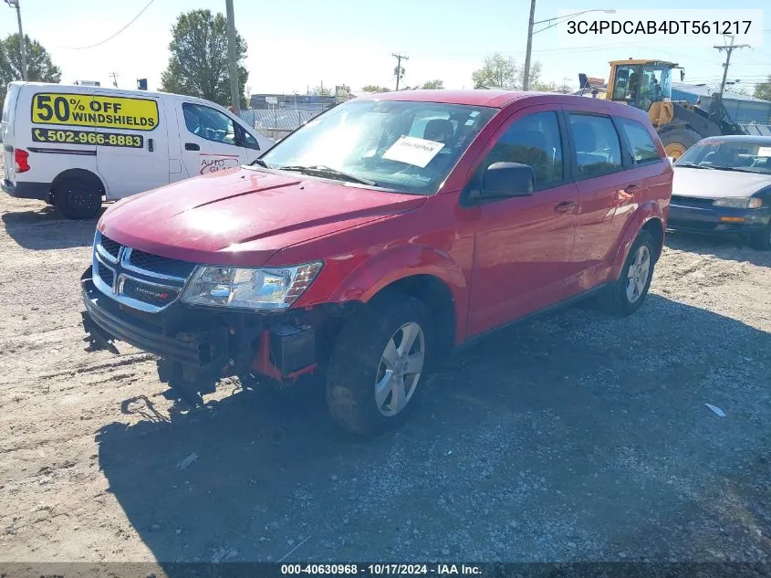 2013 Dodge Journey American Value Pkg VIN: 3C4PDCAB4DT561217 Lot: 40630968