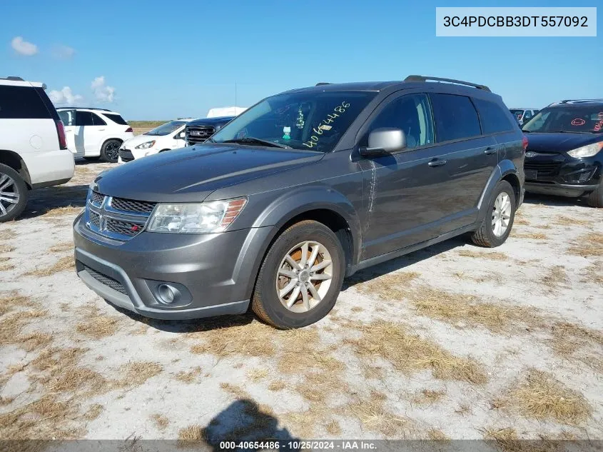 2013 Dodge Journey Sxt VIN: 3C4PDCBB3DT557092 Lot: 40654486