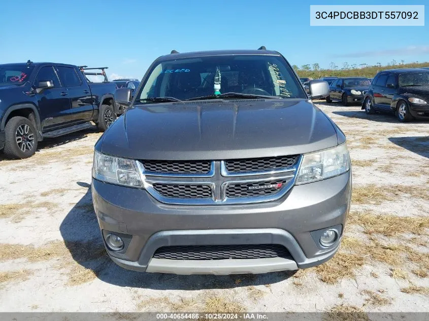 2013 Dodge Journey Sxt VIN: 3C4PDCBB3DT557092 Lot: 40654486