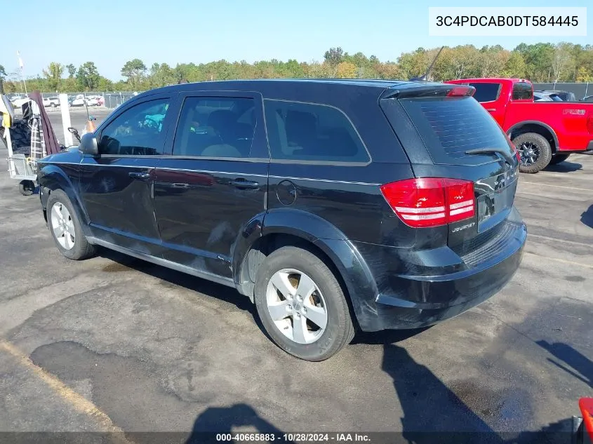 2013 Dodge Journey American Value Pkg VIN: 3C4PDCAB0DT584445 Lot: 40665883