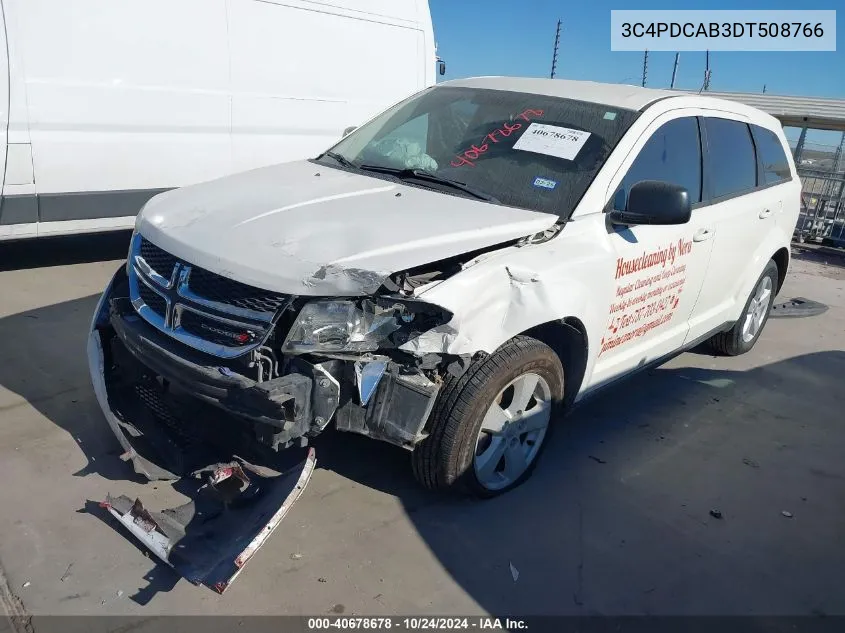 2013 Dodge Journey American Value Pkg VIN: 3C4PDCAB3DT508766 Lot: 40678678