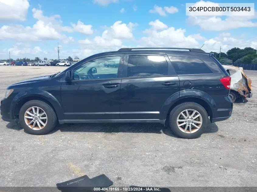 2013 Dodge Journey Sxt VIN: 3C4PDCBB0DT503443 Lot: 40679165