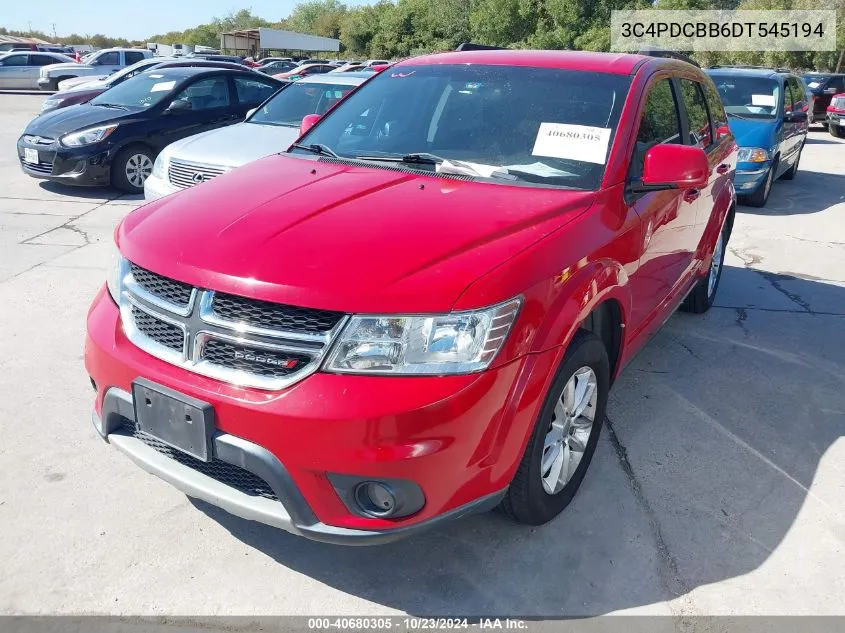 2013 Dodge Journey Sxt VIN: 3C4PDCBB6DT545194 Lot: 40680305