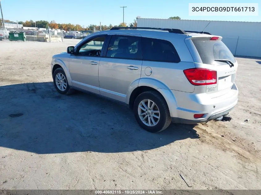 2013 Dodge Journey Sxt VIN: 3C4PDCBG9DT661713 Lot: 40692115