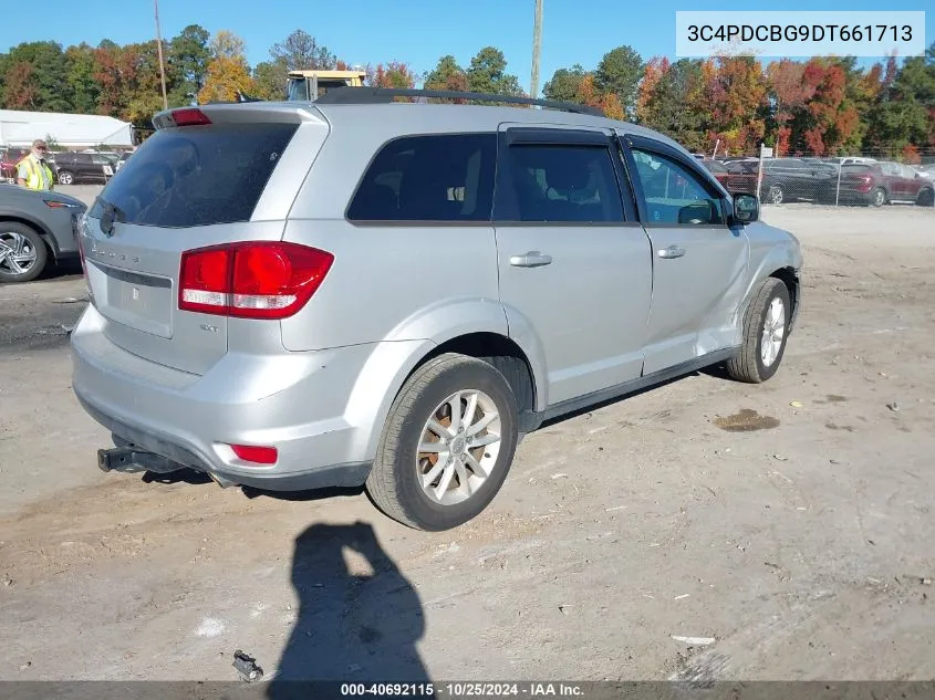 2013 Dodge Journey Sxt VIN: 3C4PDCBG9DT661713 Lot: 40692115