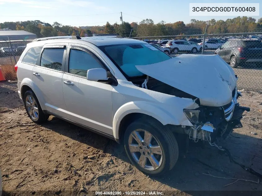 2013 Dodge Journey Crew VIN: 3C4PDCDG0DT600408 Lot: 40692390