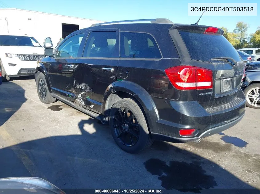 2013 Dodge Journey Crew VIN: 3C4PDCDG4DT503518 Lot: 40696043