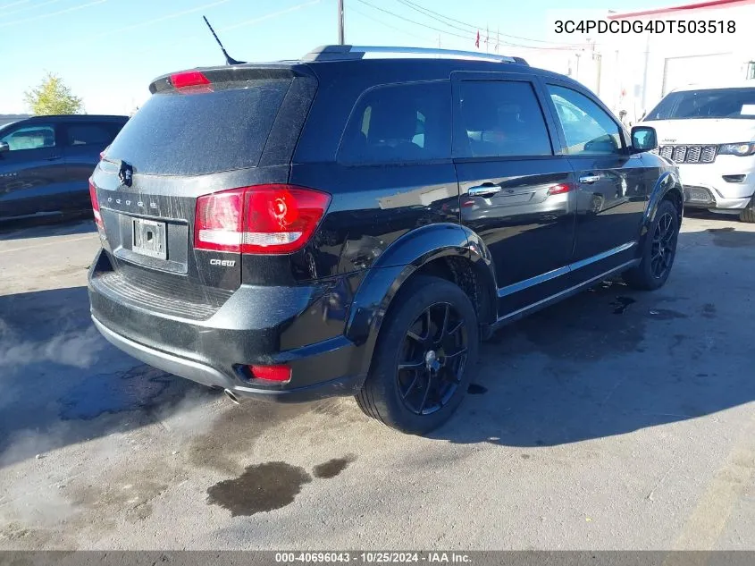 2013 Dodge Journey Crew VIN: 3C4PDCDG4DT503518 Lot: 40696043