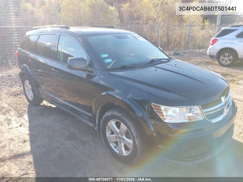 2013 Dodge Journey Se VIN: 3C4PDCAB6DT501441 Lot: 40700071