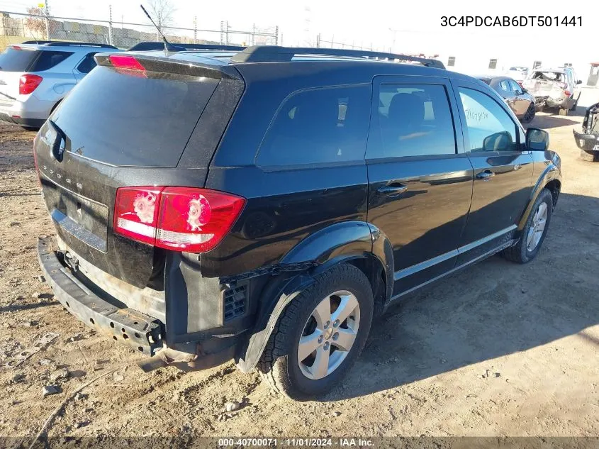 2013 Dodge Journey Se VIN: 3C4PDCAB6DT501441 Lot: 40700071