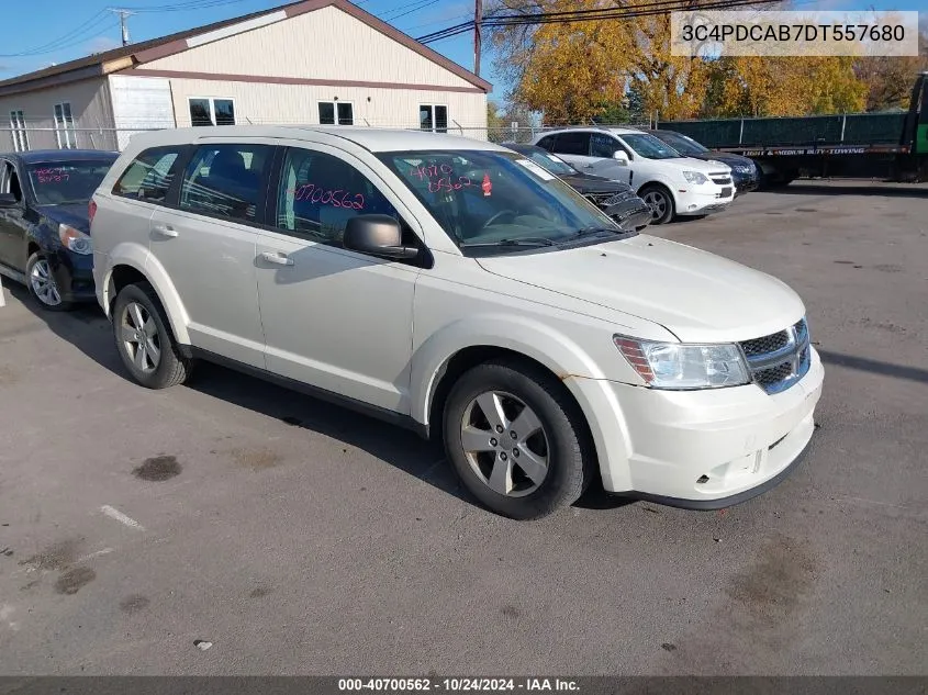 2013 Dodge Journey American Value Pkg VIN: 3C4PDCAB7DT557680 Lot: 40700562