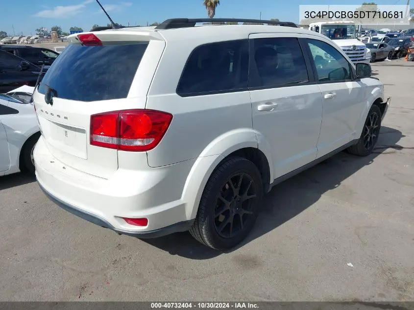 2013 Dodge Journey Sxt VIN: 3C4PDCBG5DT710681 Lot: 40732404